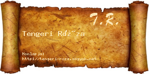 Tengeri Róza névjegykártya