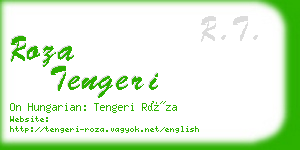 roza tengeri business card
